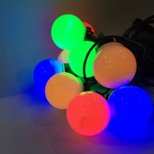 Catena LED Party Light 10 m, 10 sfere LED multicolor 7 LED