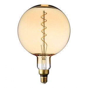 Lampada LED con estetica vintage Maxi Globo 4W Vetro Oro