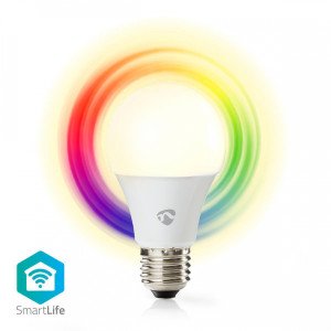 Lampadina LED intelligente 6W E27 Luce RGB + Bianco Caldo, compatibile con Alexa e Google Home