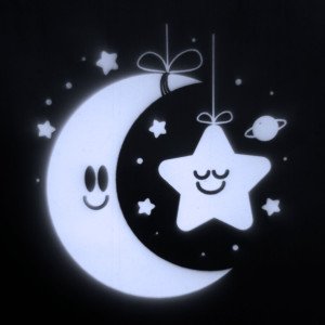 Proiettore notturno per bambini Baby Moon & Star, LED Bianco Freddo