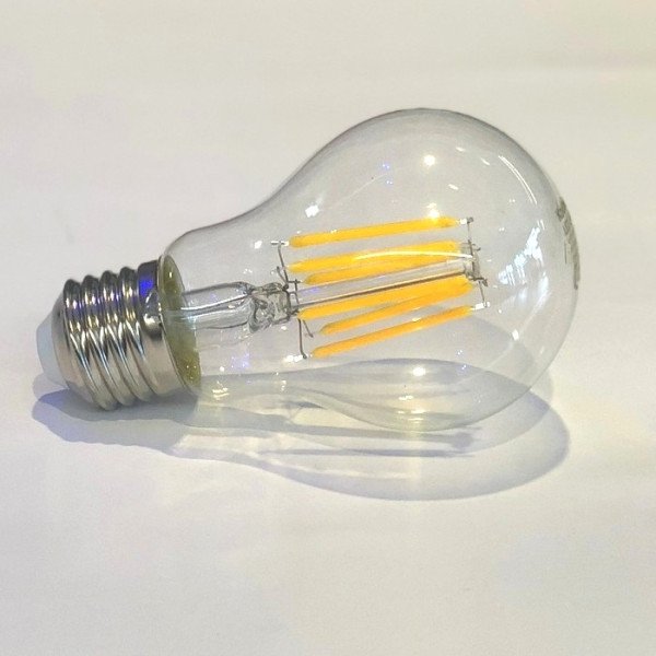 Lampadina a LED dimmerabile a filamento passo E27 bianco caldo consumo 6W resa 60W (Lampadine)